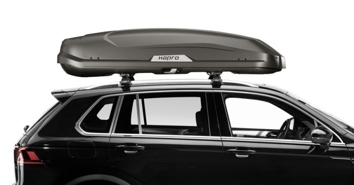 Náhľad produktu - Strešný box Hapro Trivor 640 Supermatt Anthracite