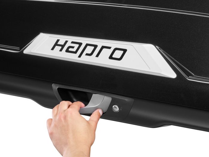 Náhľad produktu - Strešný box Hapro Trivor 640 Supermatt Anthracite