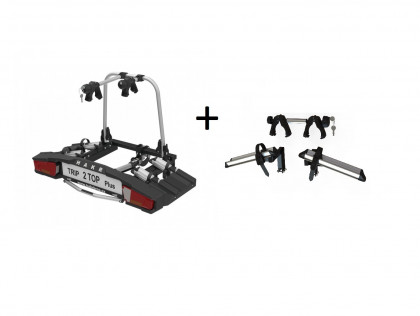 Nosič bicyklov na ťažné Hakr Trip TOP Plus 2+1 adaptér pre 3. kolo