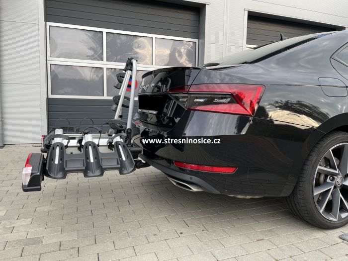 Náhľad produktu - Škoda nosič bicyklov na ťažné zariadenie pre 3 bicykle (originál)