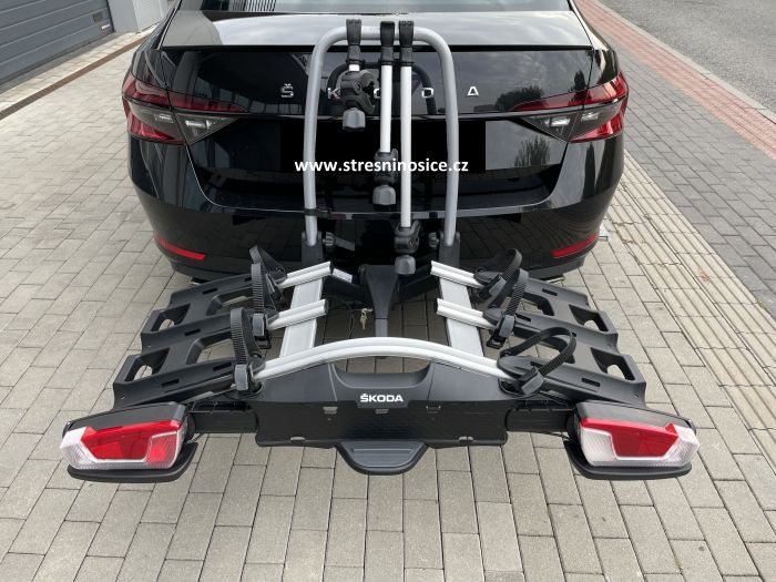 Náhľad produktu - Škoda nosič bicyklov na ťažné zariadenie pre 3 bicykle (originál)