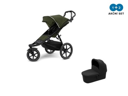 Thule Urban Glide 2 Black / Cypress Green 2022 + vanička