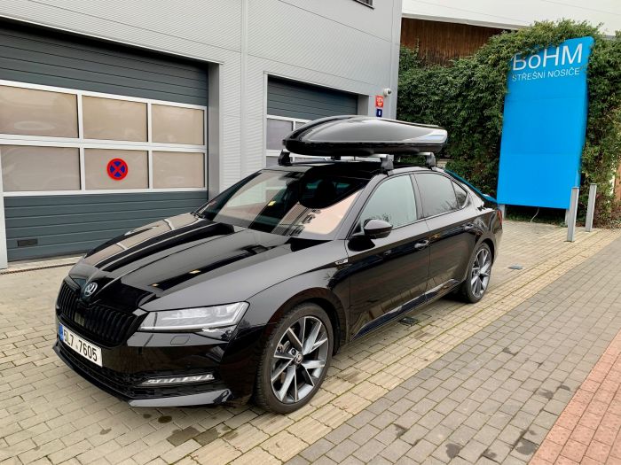 Náhľad produktu - Škoda originál strešný box - Čierny