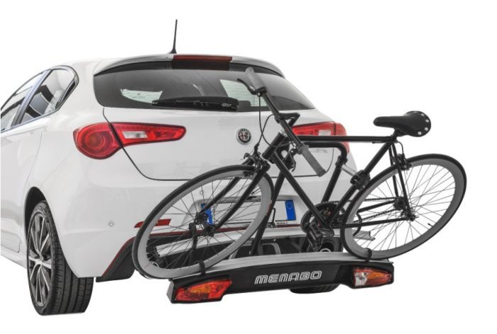 Náhľad produktu - Nosič 2 bicyklov Menabo Merak Rapid (typ Q) sklopný + adaptér na 3. kolo