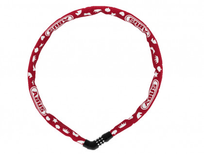 Lankový zámok ABUS 4804C/75 red SYMBOLS Steel-O-Chain
