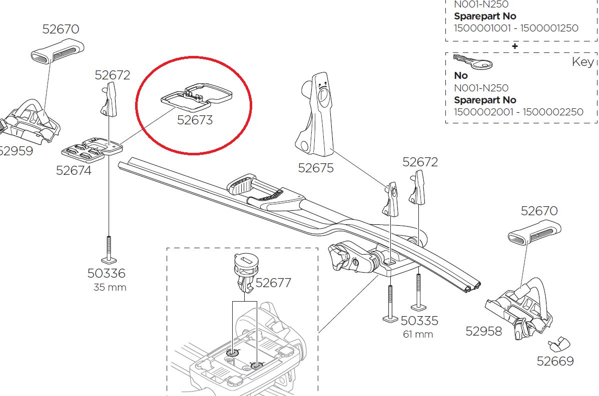 Náhľad produktu - Thule Rear Mounting Plate Protector 52673
