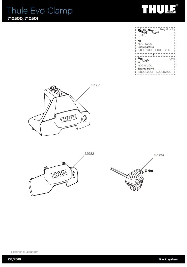 Náhľad produktu - Thule Torque Key 3Nm 52984