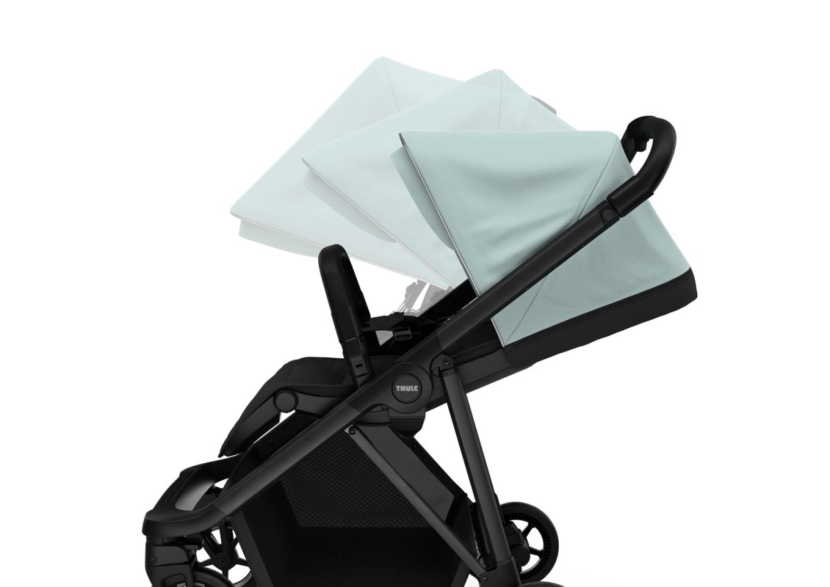 Náhľad produktu - Kočík Thule Shine Alaska Blue on Black 2022 + vanička