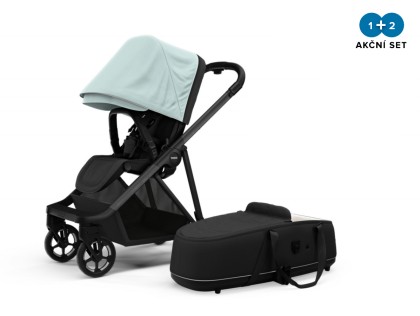 Kočík Thule Shine Alaska Blue on Black 2022 + vanička