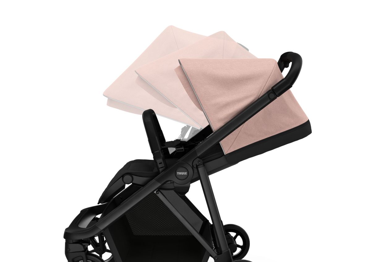 Náhľad produktu - Kočík Thule Shine Misty Rose on Black 2022 + vanička