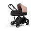 Kočík Thule Shine Misty Rose on Black 2022 + vanička + ochrana proti slnku / dažďu Thule