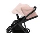 Kočík Thule Shine Misty Rose on Black 2022 + vanička + ochrana proti slnku / dažďu Thule