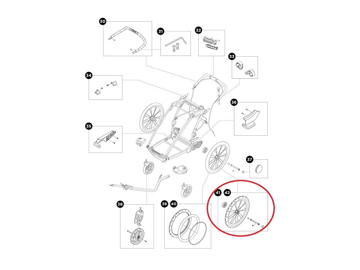 Náhľad produktu - Thule kolo Chariot Sport pravé 1540192436