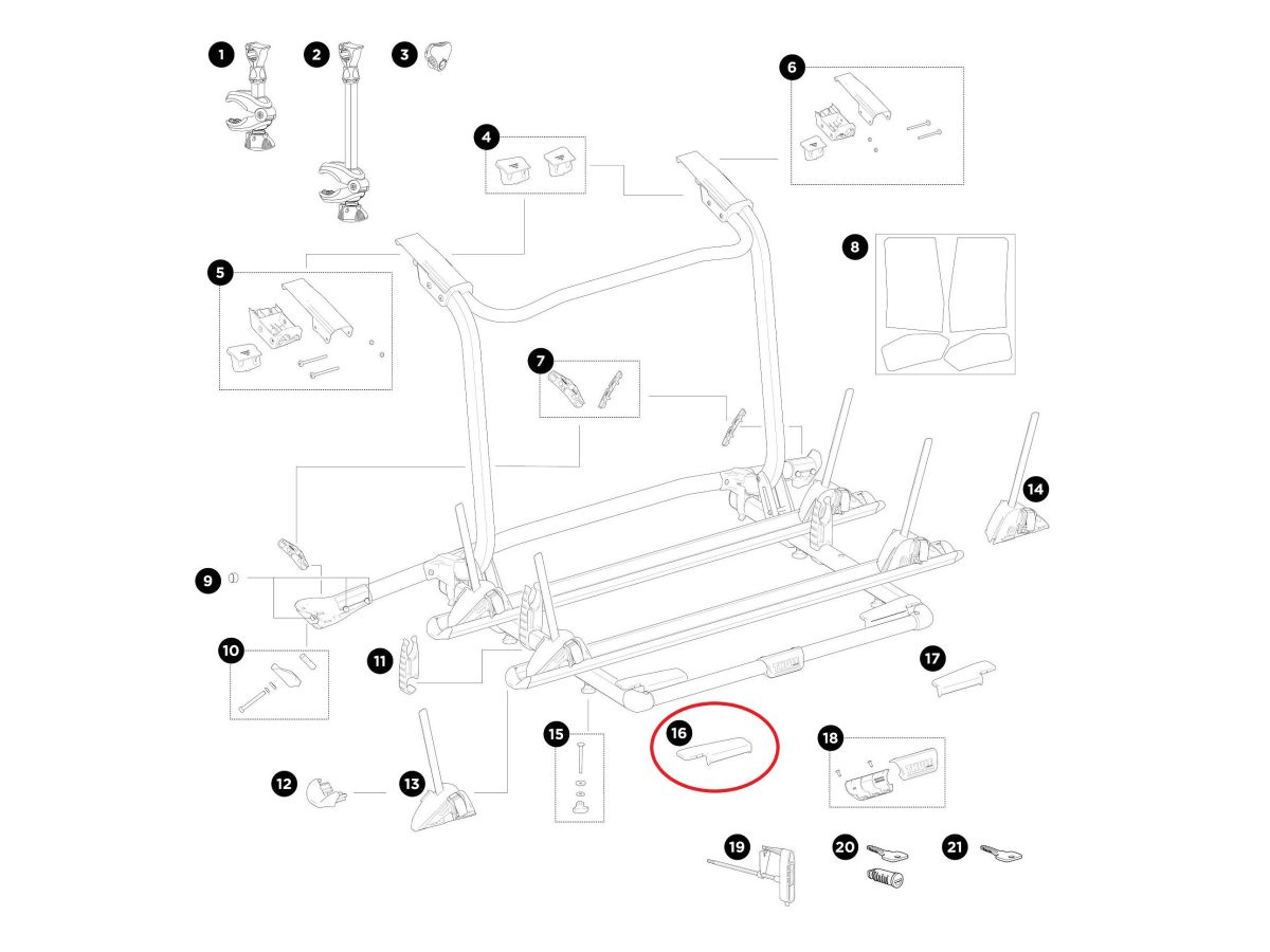 Náhľad produktu - Thule Cover Platform Left 54302