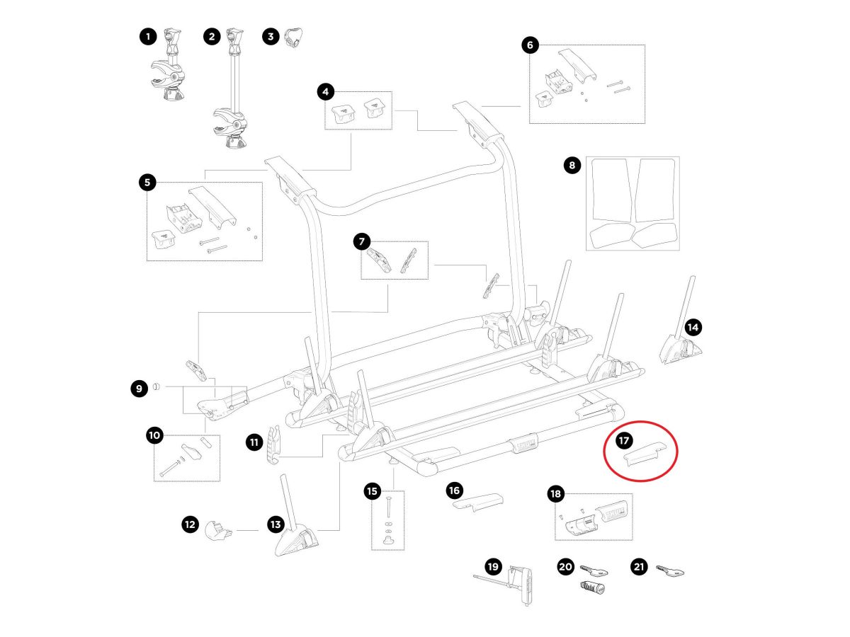 Náhľad produktu - Thule Cover Platform Right 54303