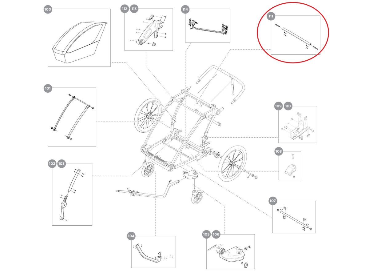 Náhľad produktu - Thule Accessory Crossbar-Lite2 17-X 40105125