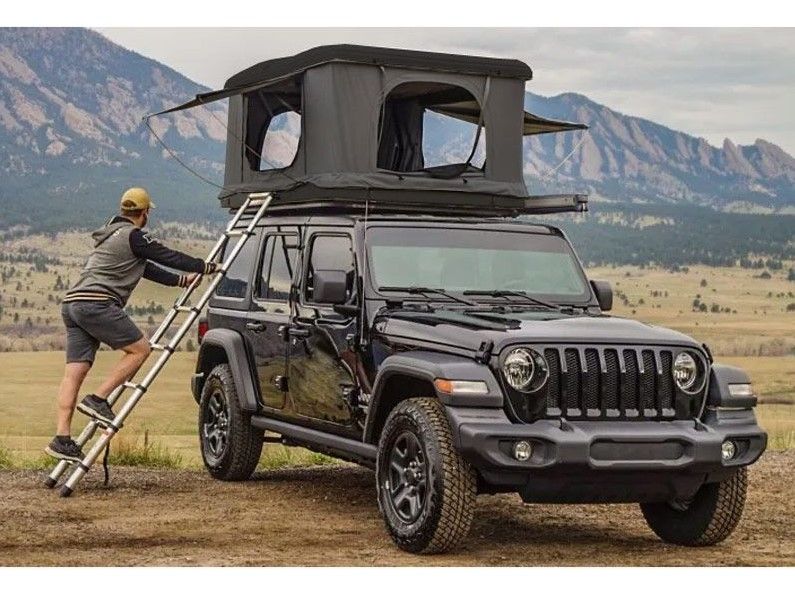 Náhľad produktu - Strešný autostan Aroso Eifel pre 2 osoby - s ABS škrupinou / čierny