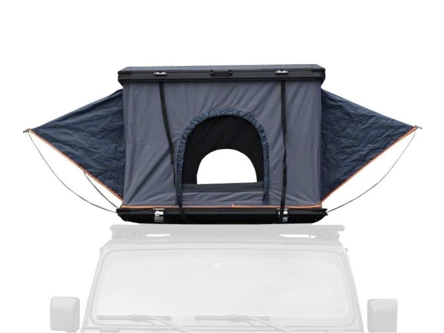 Náhľad produktu - Strešný autostan Aroso Schwarzwald pre 3 osoby - s alumíniovou škrupinou / sivý