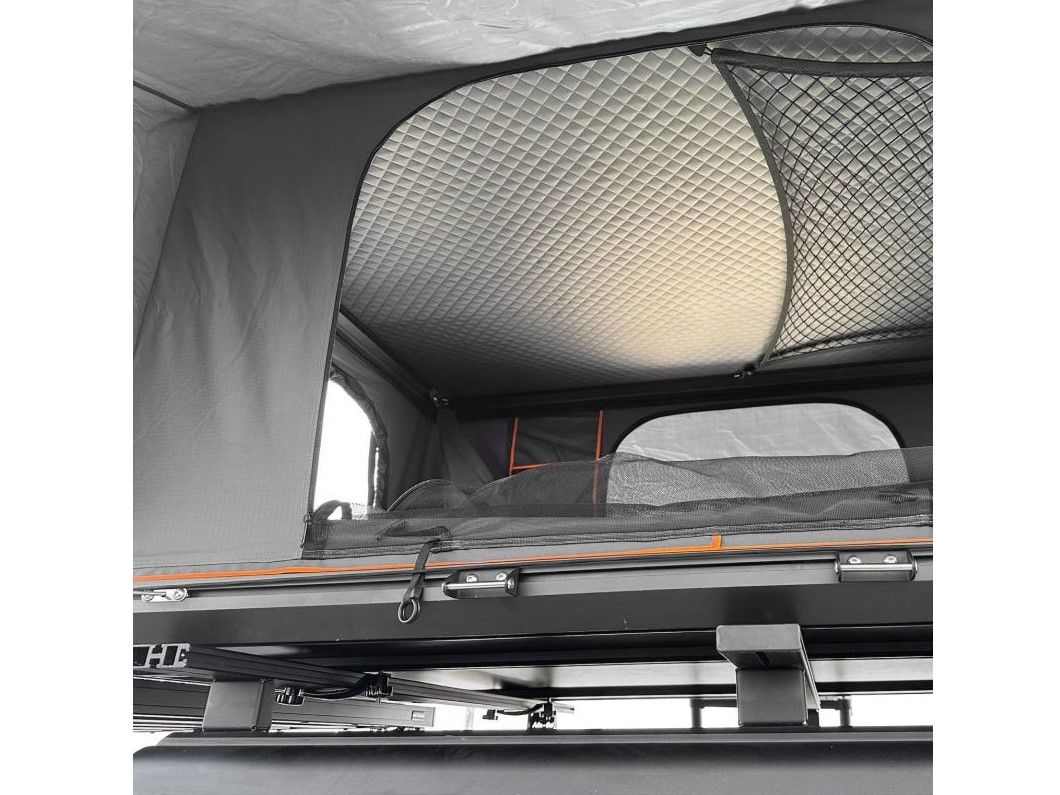 Náhľad produktu - Strešný autostan Aroso Schwarzwald pre 3 osoby - s alumíniovou škrupinou / sivý