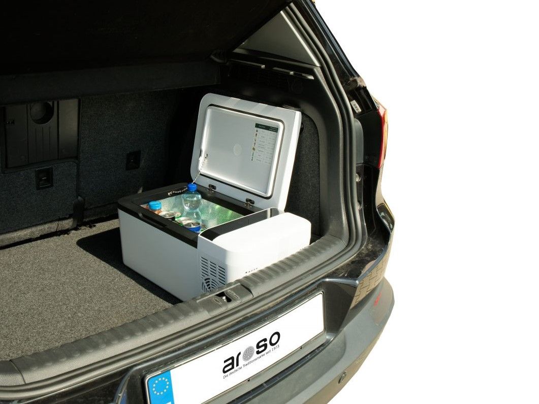 Náhľad produktu - Autochladnička / mraznička / chladnička kompresorová / chladiaci box do auta Aroso 12V/24V/230V 15l 