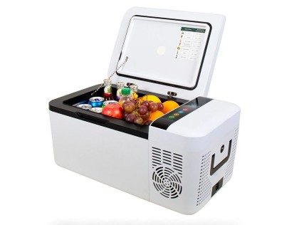 Autochladnička / mraznička / chladnička kompresorová / chladiaci box do auta Aroso 12V/24V/230V 15l 