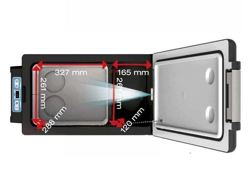 Náhľad produktu - Autochladnička / mraznička / chladnička kompresorová / chladiaci box do auta Aroso 12V/24V/230V 32l 