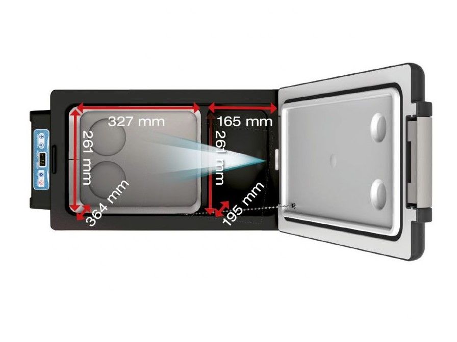 Náhľad produktu - Autochladnička / mraznička / chladnička kompresorová / chladiaci box do auta Aroso 12V/24V/230V 42l 