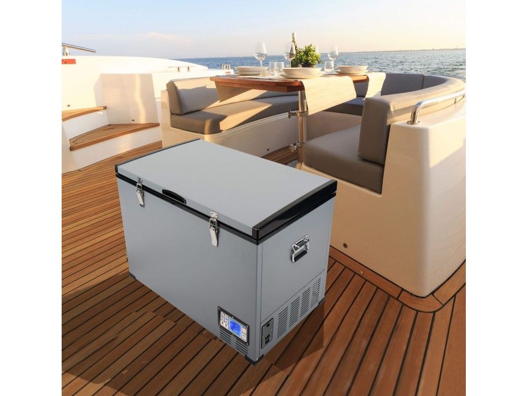 Náhľad produktu - Autochladnička / mraznička / chladnička kompresorová / chladiaci box do auta Aroso 12V/24V/230V 95l 