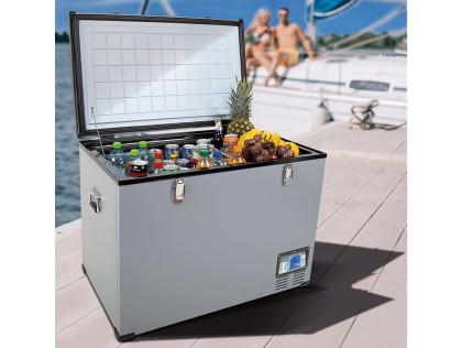 Autochladnička / mraznička / chladnička kompresorová / chladiaci box do auta Aroso 12V/24V/230V 95l 