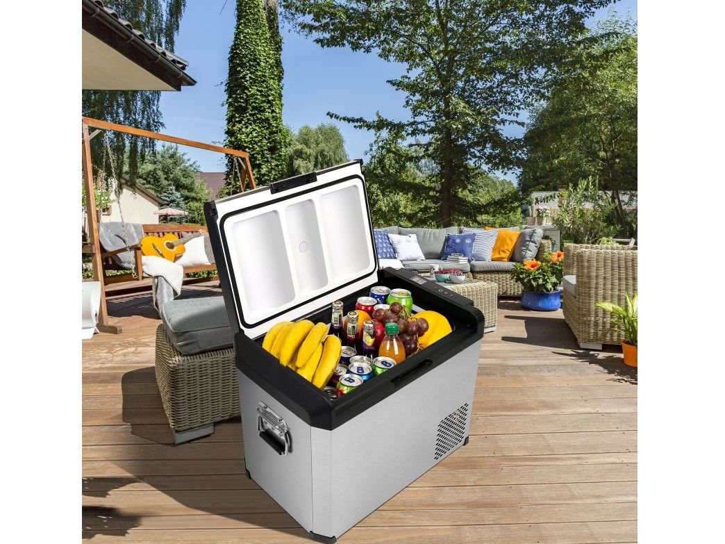 Náhľad produktu - Autochladnička / mraznička / chladnička kompresorová / chladiaci box do auta Aroso 12V/24V/230V 50l 