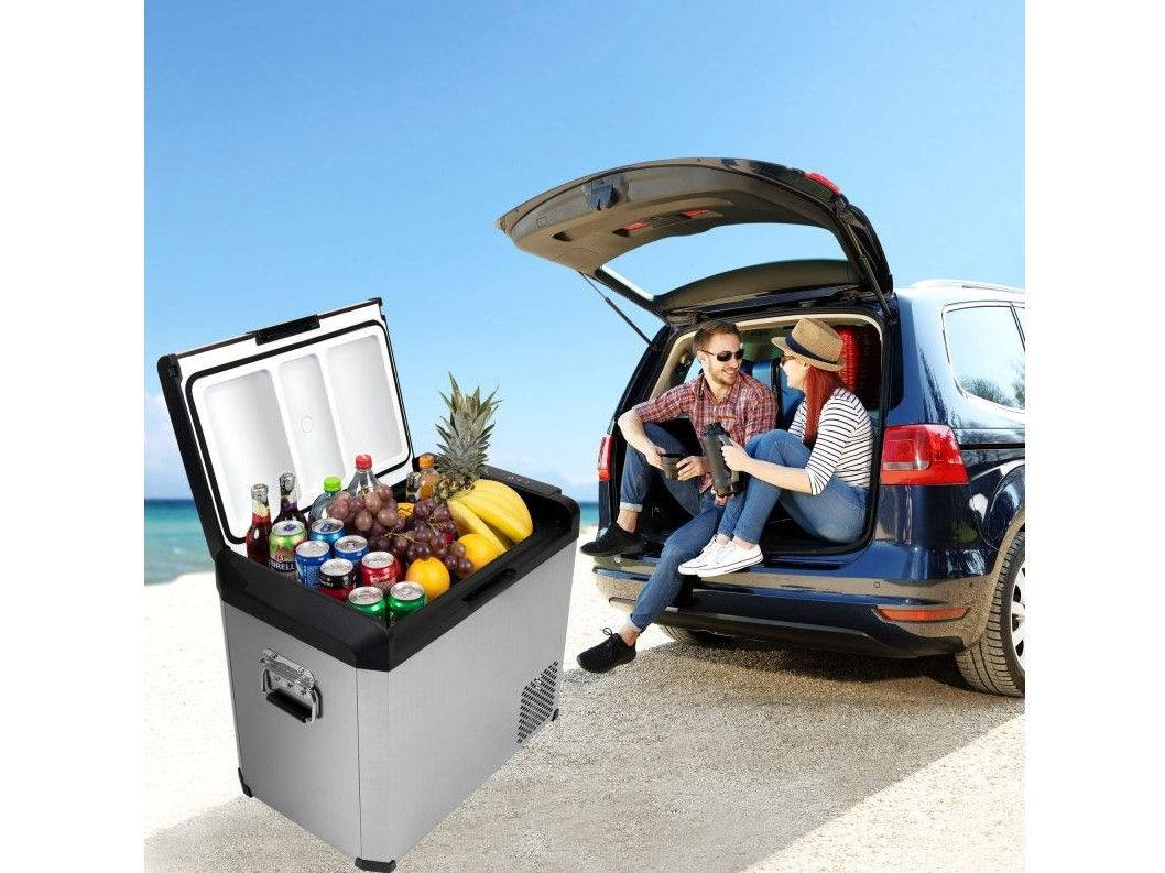 Náhľad produktu - Autochladnička / mraznička / chladnička kompresorová / chladiaci box do auta Aroso 12V/24V/230V 60l 