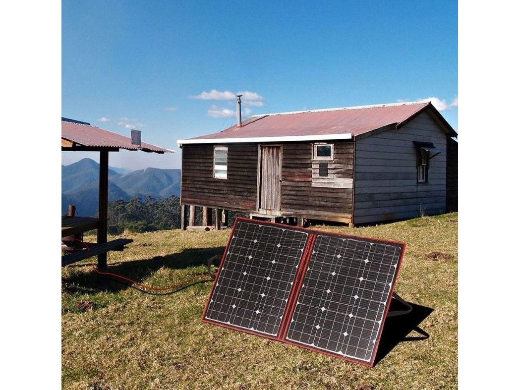 Náhľad produktu - Solárny panel rozkladací prenosný s PWM regulátorom 220W 12V/24V 212x73cm - do auta / na kempovanie