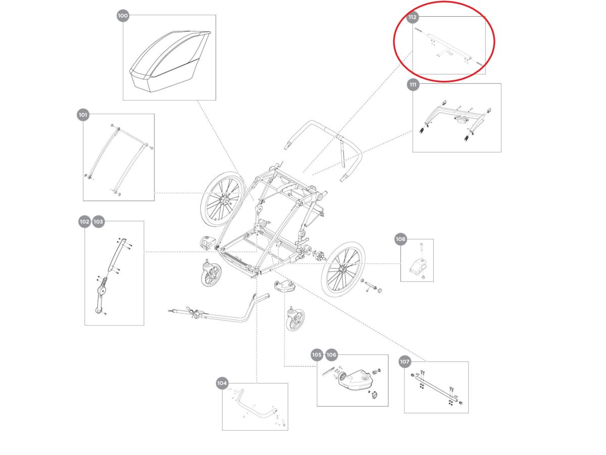 Náhľad produktu - Thule Accessory Crossbar-Double 17-X 40105275