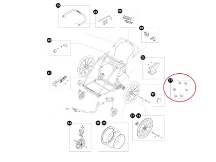 Thule Brake Bolt Thule Chariot Sport 55084