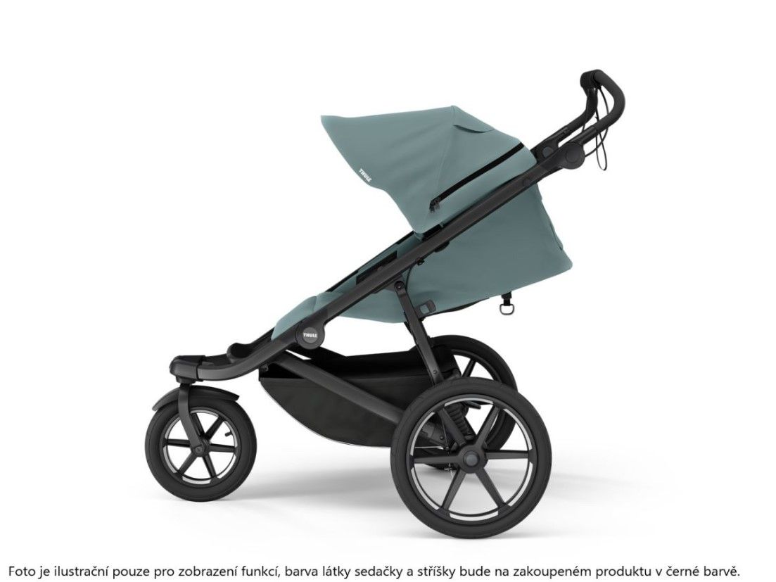 Náhľad produktu - Thule Urban Glide 3 Black + korba + pláštenka + moskytiéra + madlo + pláštenka korba + moskyt. korba