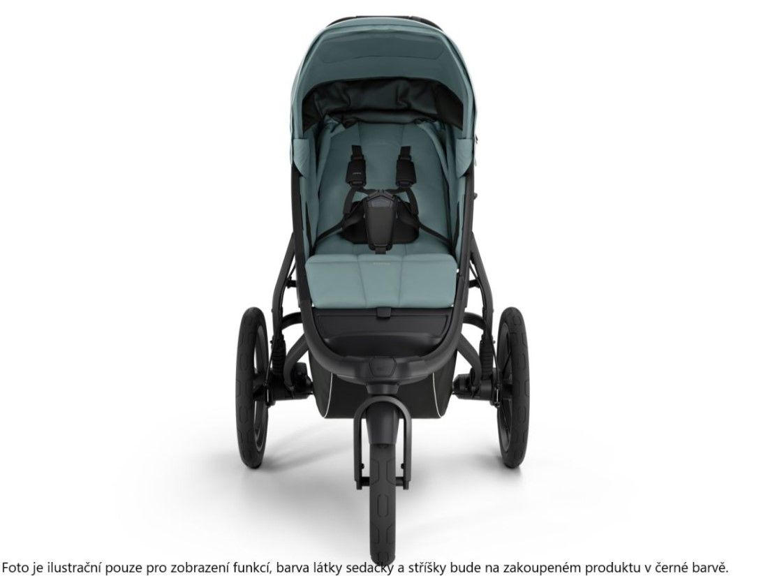 Náhľad produktu - Thule Urban Glide 3 Black + korba + pláštenka + moskytiéra + madlo + pláštenka korba + moskyt. korba