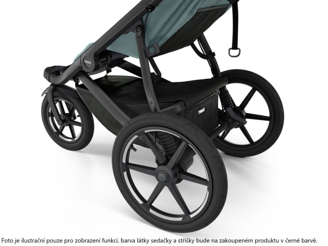 Náhľad produktu - Thule Urban Glide 3 Black + korba + pláštenka + moskytiéra + madlo + pláštenka korba + moskyt. korba
