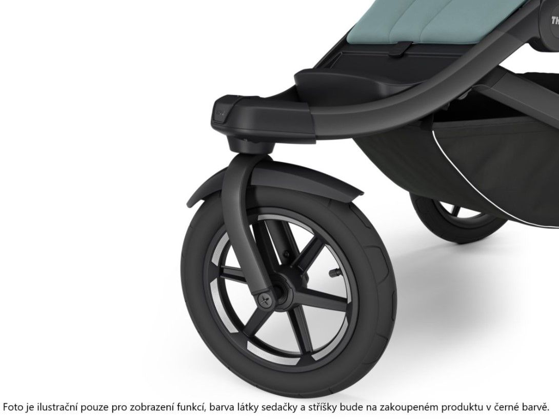 Náhľad produktu - Thule Urban Glide 3 Black + korba + pláštenka + moskytiéra + madlo + pláštenka korba + moskyt. korba