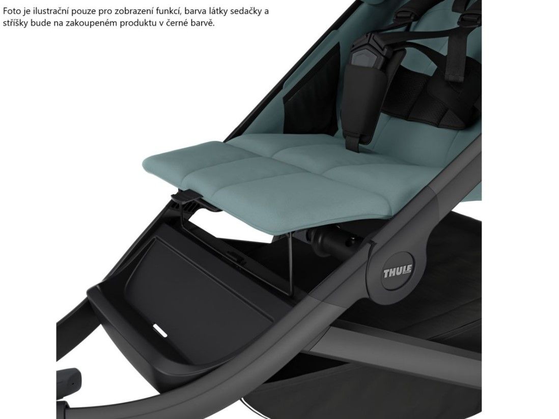 Náhľad produktu - Thule Urban Glide 3 Black + korba + pláštenka + moskytiéra + madlo + pláštenka korba + moskyt. korba