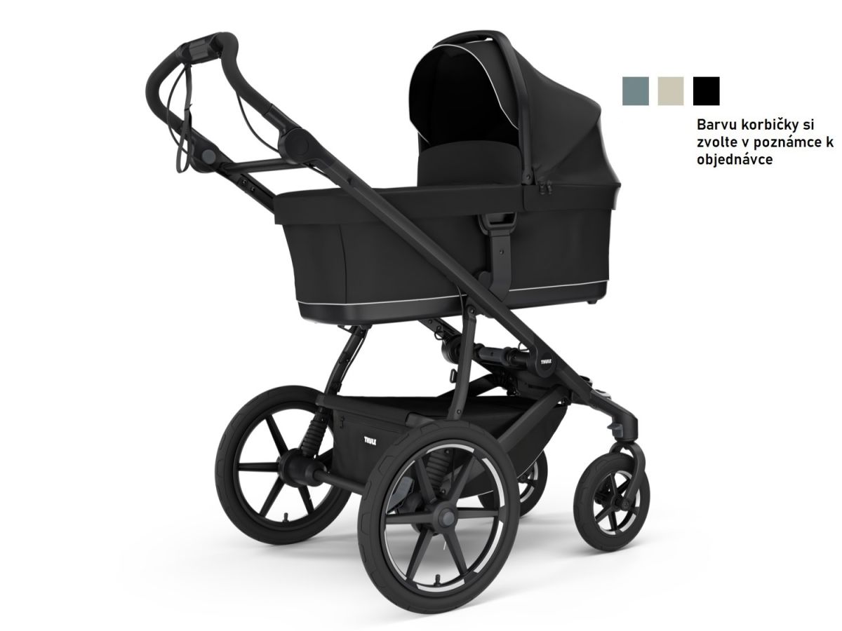 Náhľad produktu - Thule Urban Glide 4-wheel Black + hlboká korba (voliteľná farba)