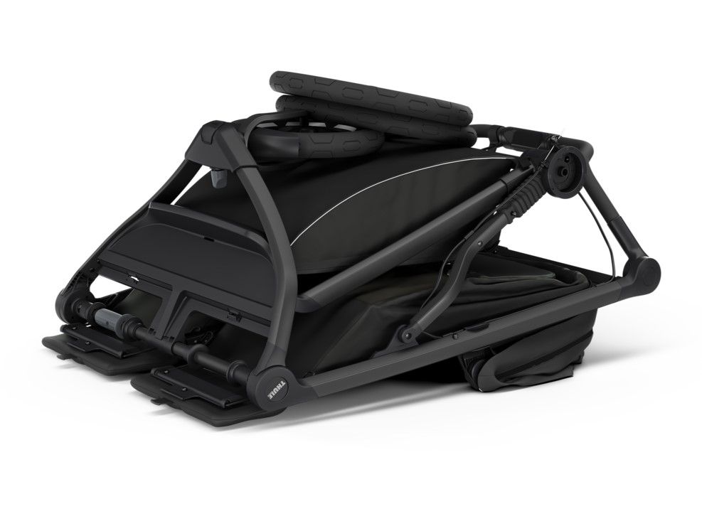 Náhľad produktu - Thule Urban Glide 3 Double Black + hlboká korba + adaptéry na autosedačku