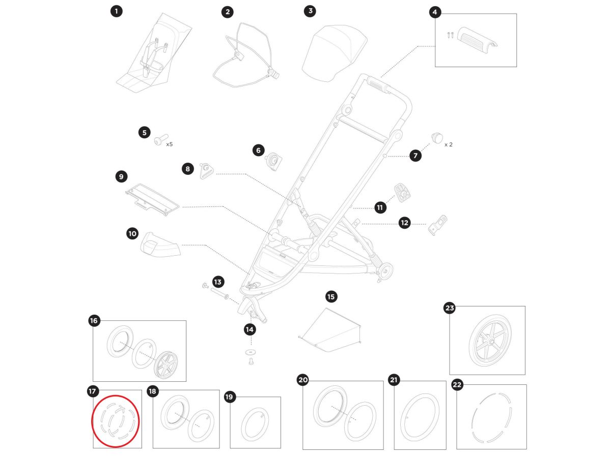 Náhľad produktu - Thule Reflector sticker 12