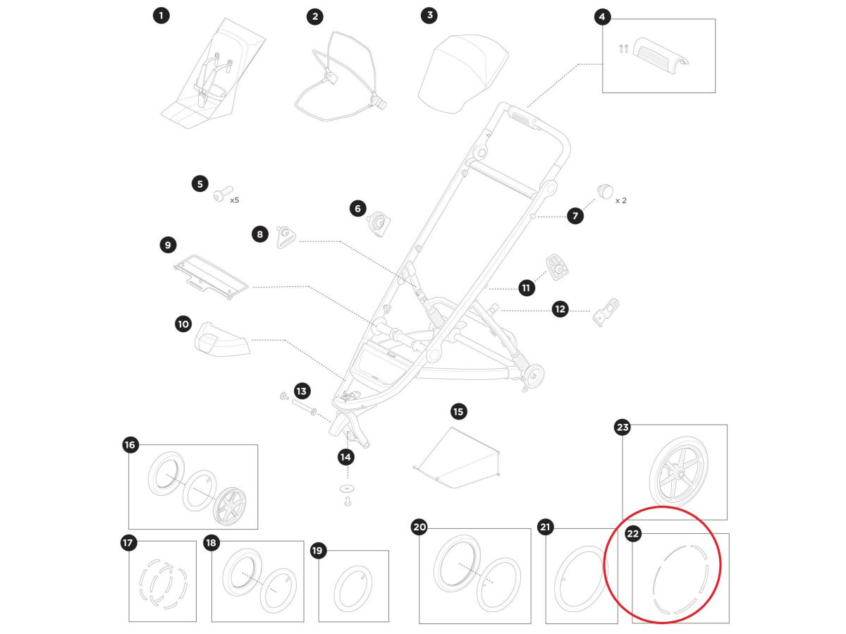 Náhľad produktu - Thule Reflector sticker 16