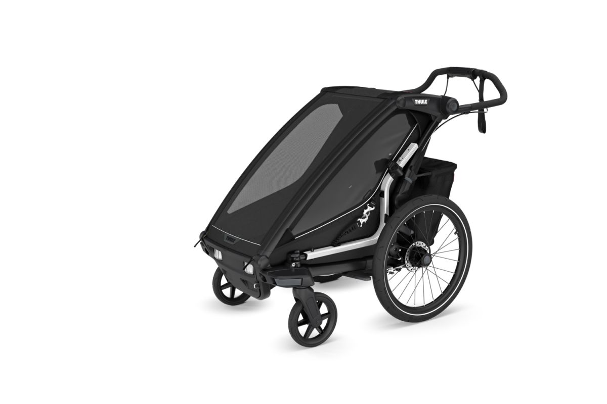 Náhľad produktu - Thule Chariot Sport 2 G3 SINGLE Black + bike set + kočíkový set + bežecký set