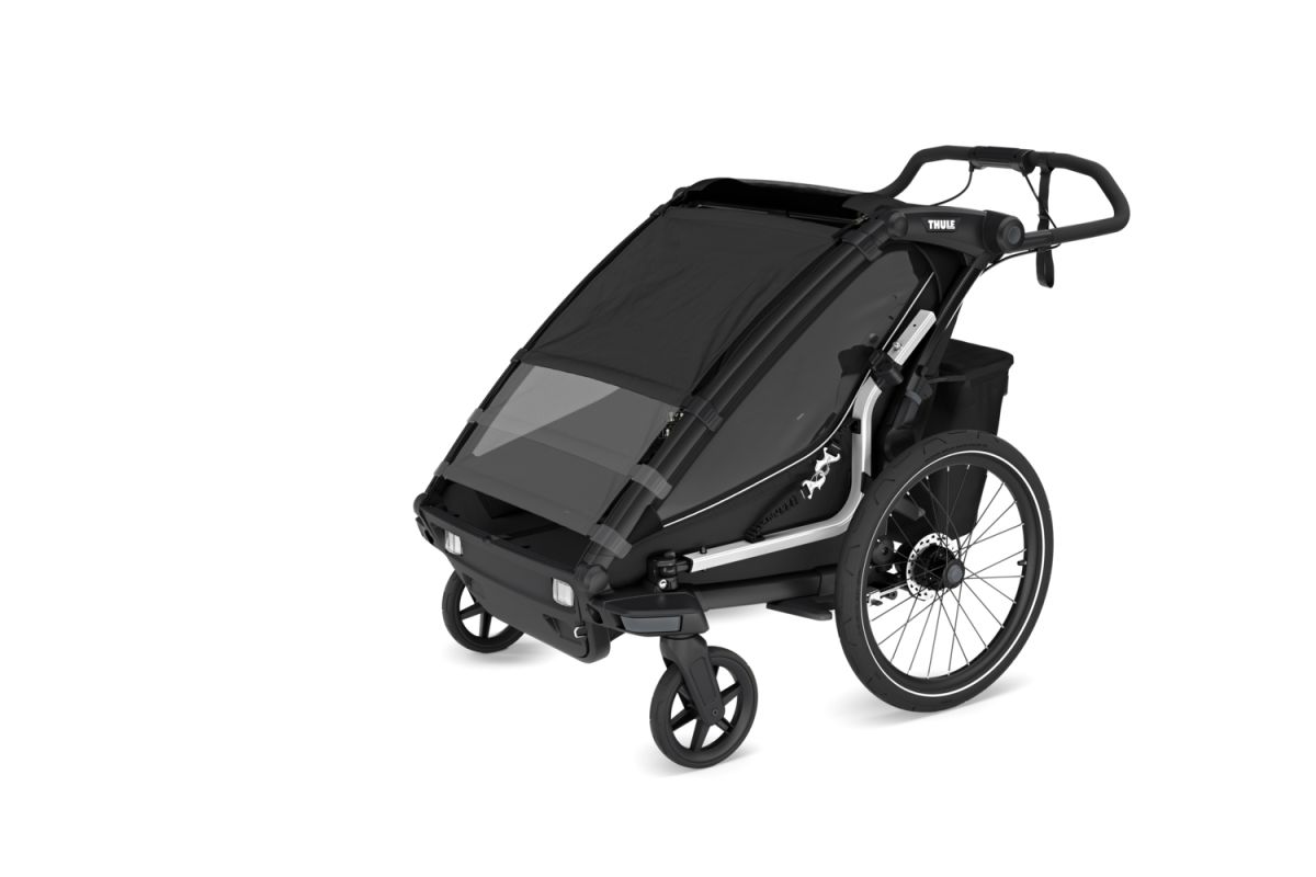 Náhľad produktu - Thule Chariot Sport 2 G3 SINGLE Black + bike set + kočíkový set + bežecký set