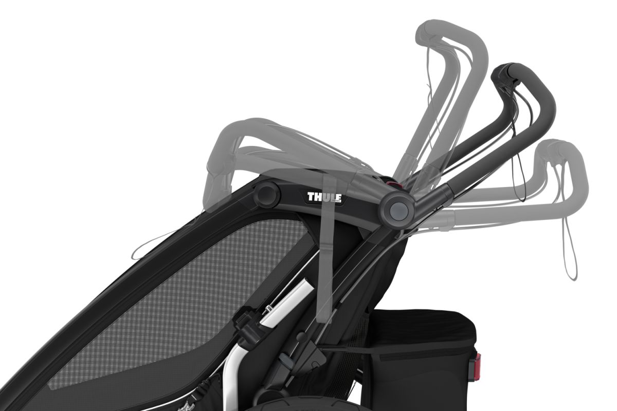 Náhľad produktu - Thule Chariot Sport 2 G3 SINGLE Black + bike set + kočíkový set + bežecký set