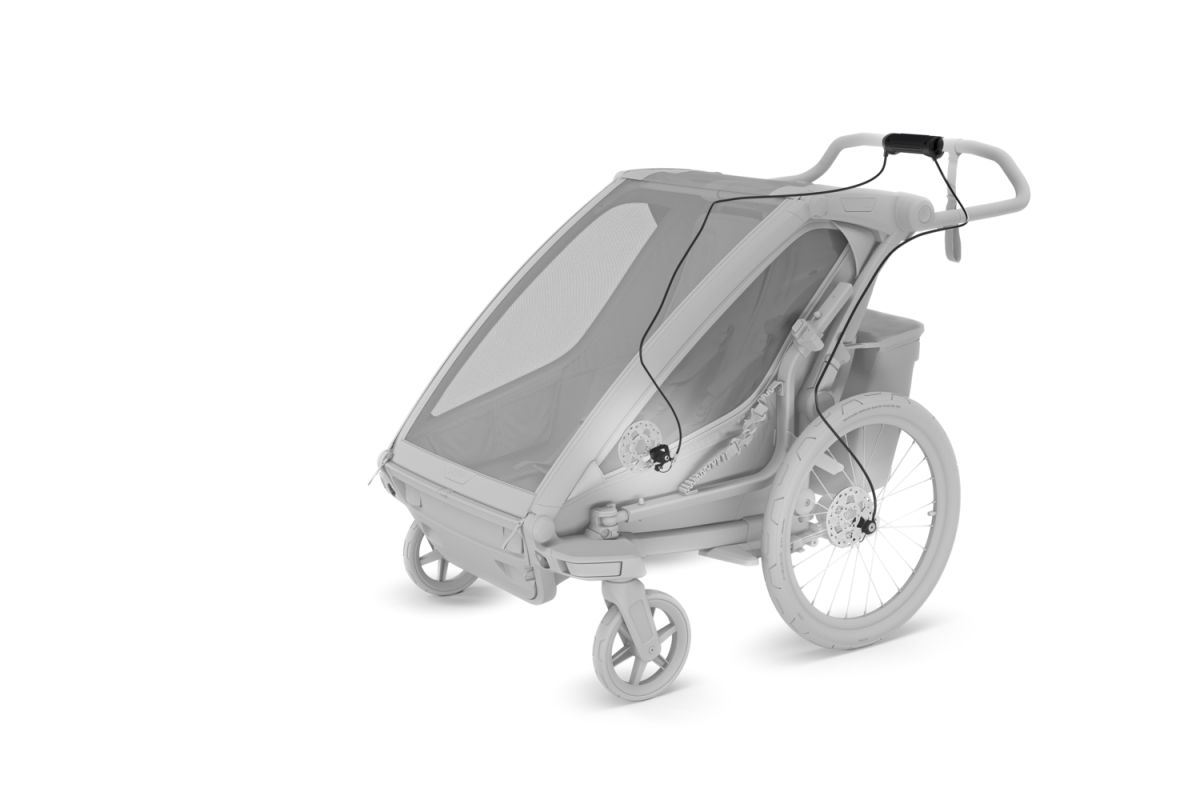 Náhľad produktu - Thule Chariot Sport 2 G3 SINGLE Black + bike set + kočíkový set + bežecký set