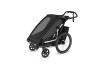 Thule Chariot Sport 2 G3 SINGLE Black + bike set + kočíkový set + bežecký set