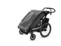 Thule Chariot Sport 2 G3 SINGLE Black + bike set + kočíkový set + bežecký set