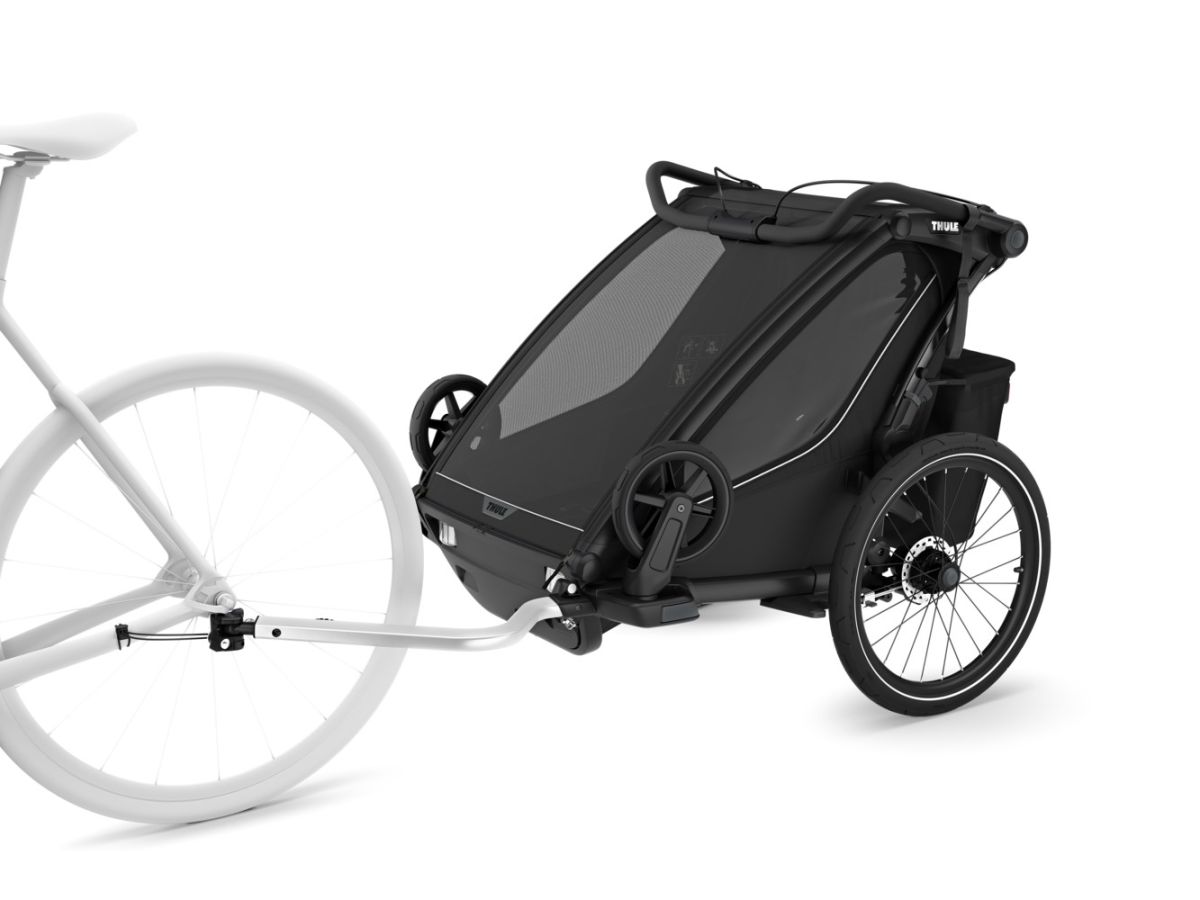Náhľad produktu - Thule Chariot Sport 2 G3 DOUBLE Black + bike set + kočíkový set + bežecký set
